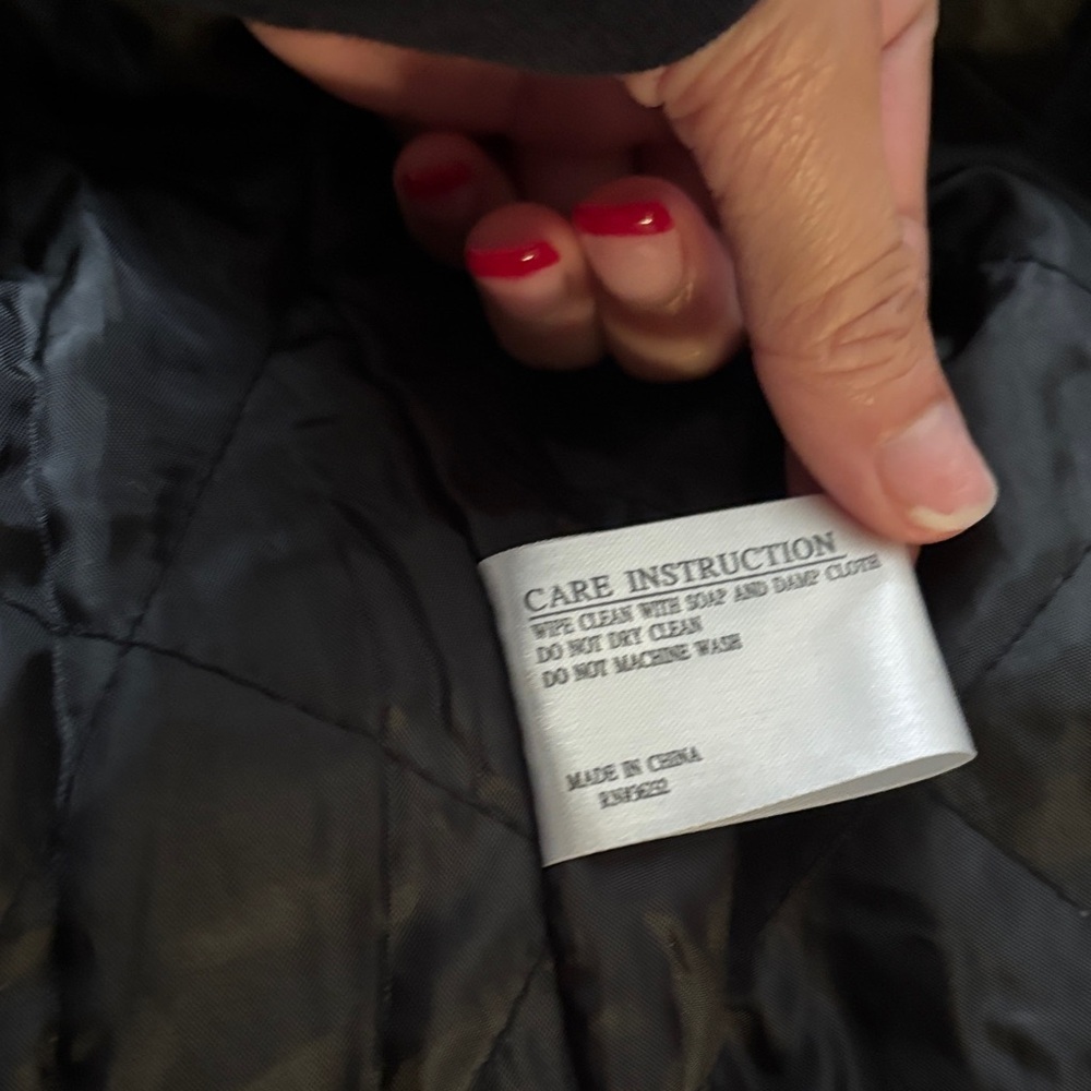 Giacca A Gallery Company: Black Coat with faux fur trim women’s size large - Picture 7 of 8